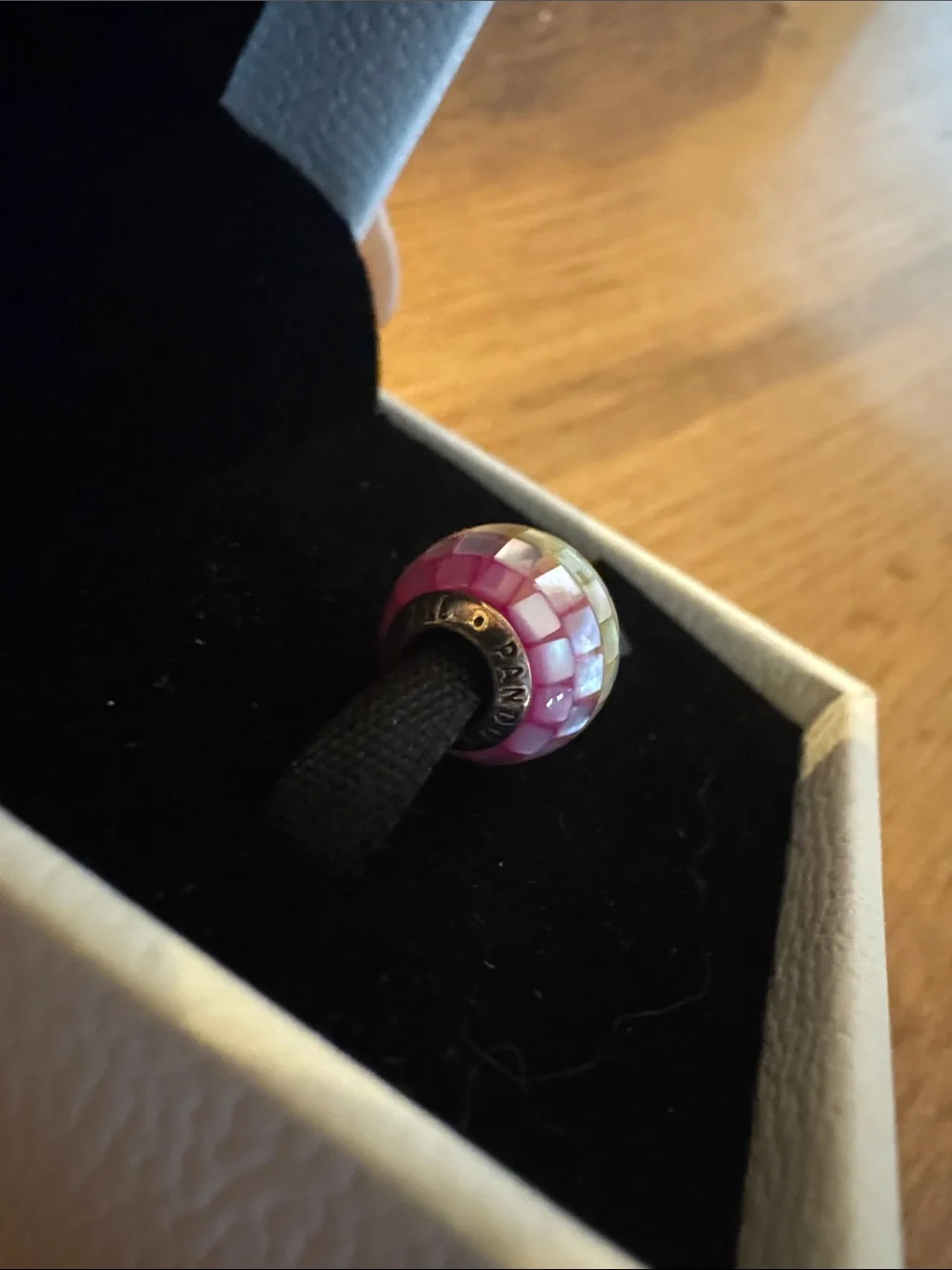Pandora rainbow mosaic charm